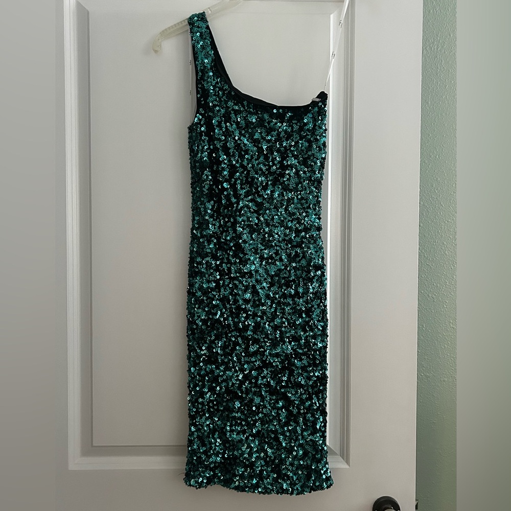 Lulu’s Green Sequin Dress